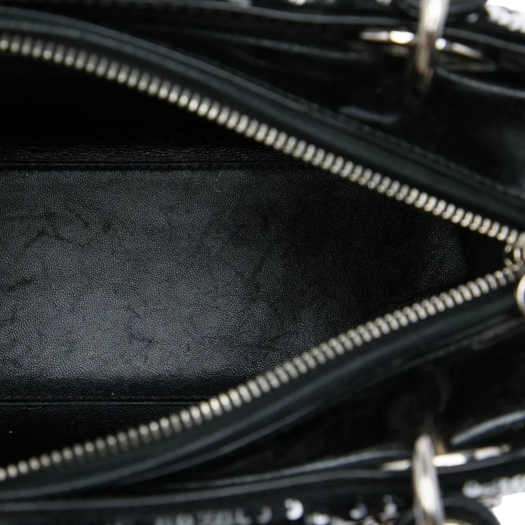 Dior Medium Sequins Lady Dior Black Very good - Model View