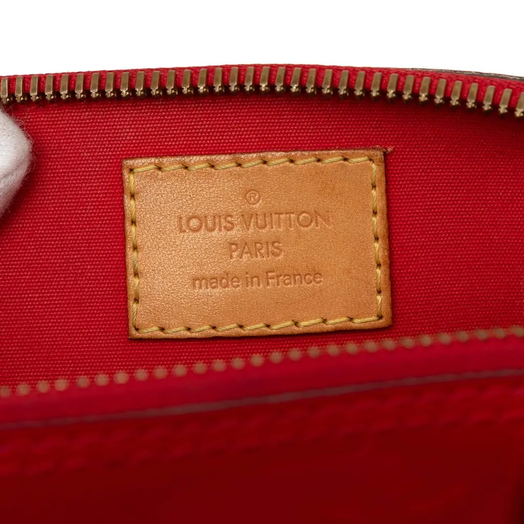 Louis Vuitton Monogram Vernis Alma BB Red Leather Very good - Box View