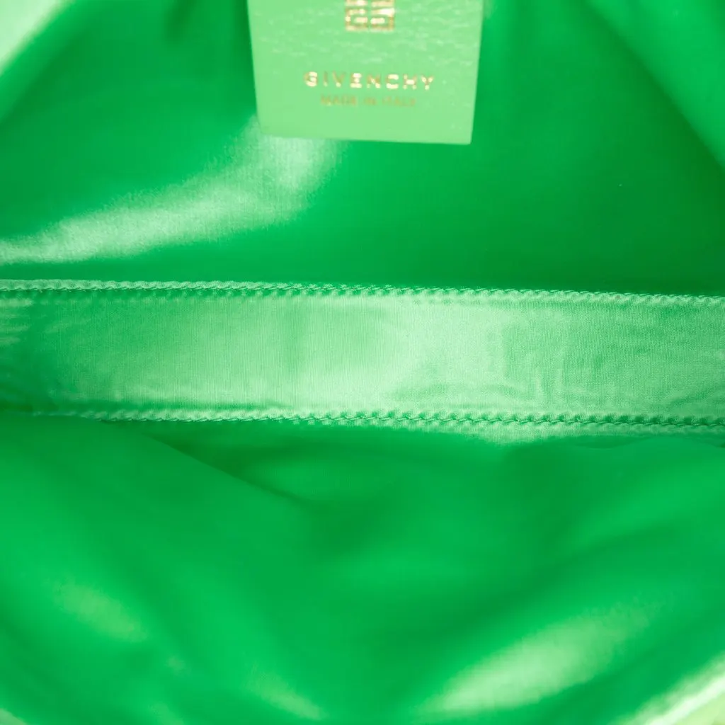 Givenchy Small Satin Voyou Party Shoulder Bag Green Very good - Model View