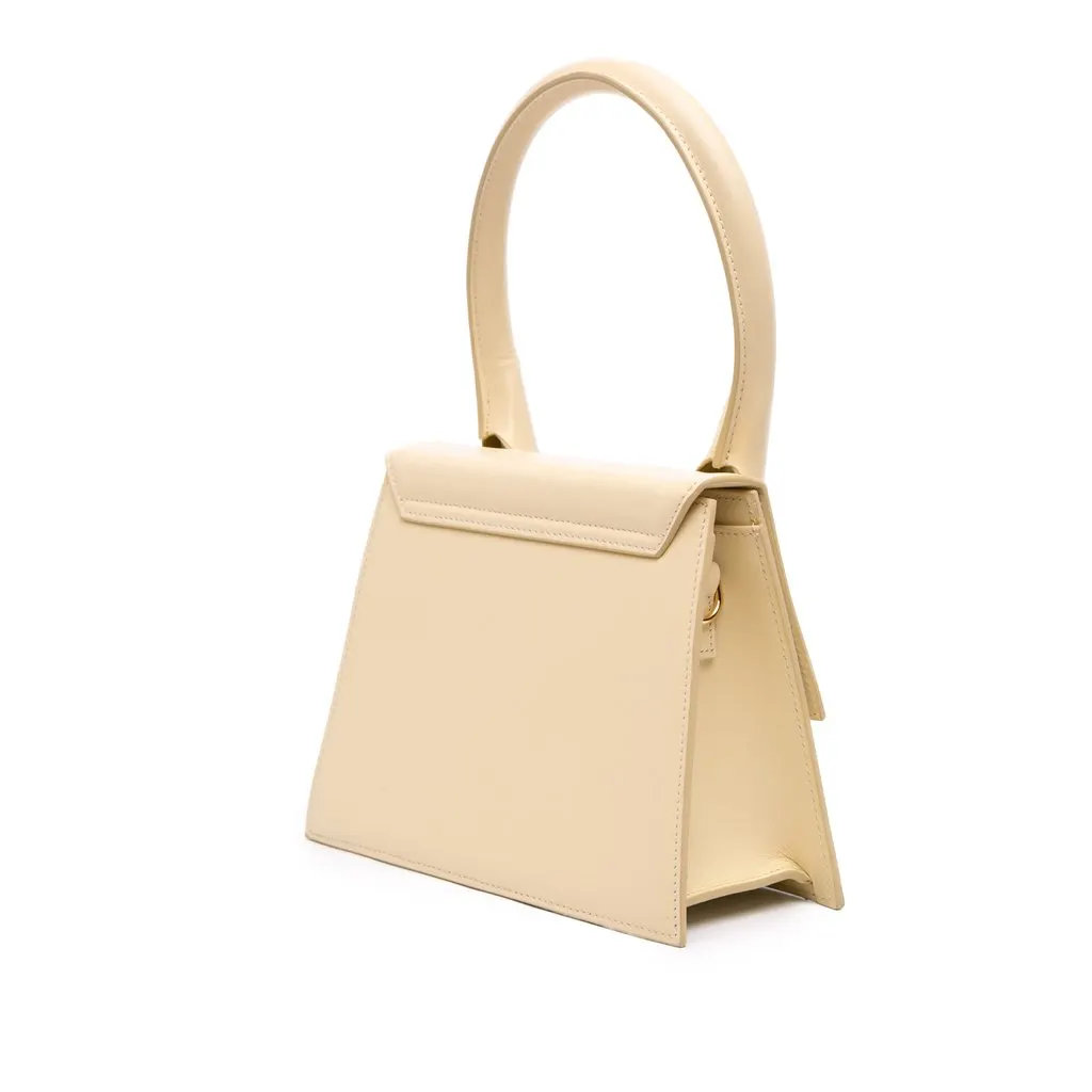 Jacquemus Smooth Calfskin Le Grand Chiquito Beige Leather Very good - Back View