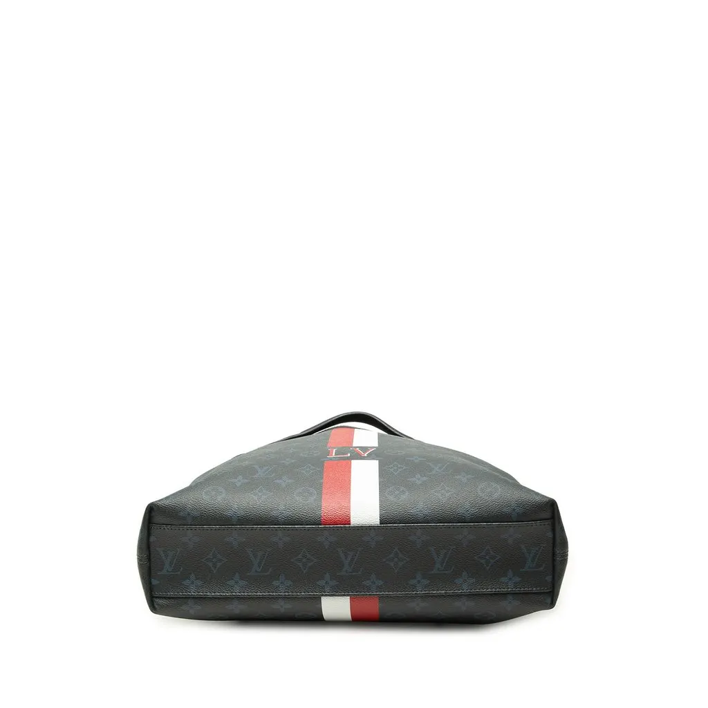 Louis Vuitton Monogram Cobalt Stripe Ultralight Bag Black Canvas Good - Inside View
