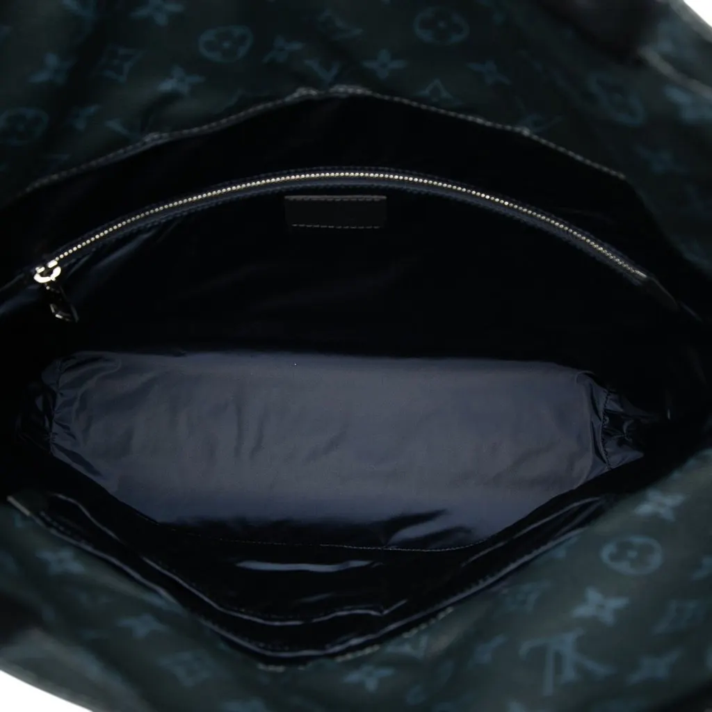 Louis Vuitton Monogram Cobalt Stripe Ultralight Bag Black Canvas Good - Model View