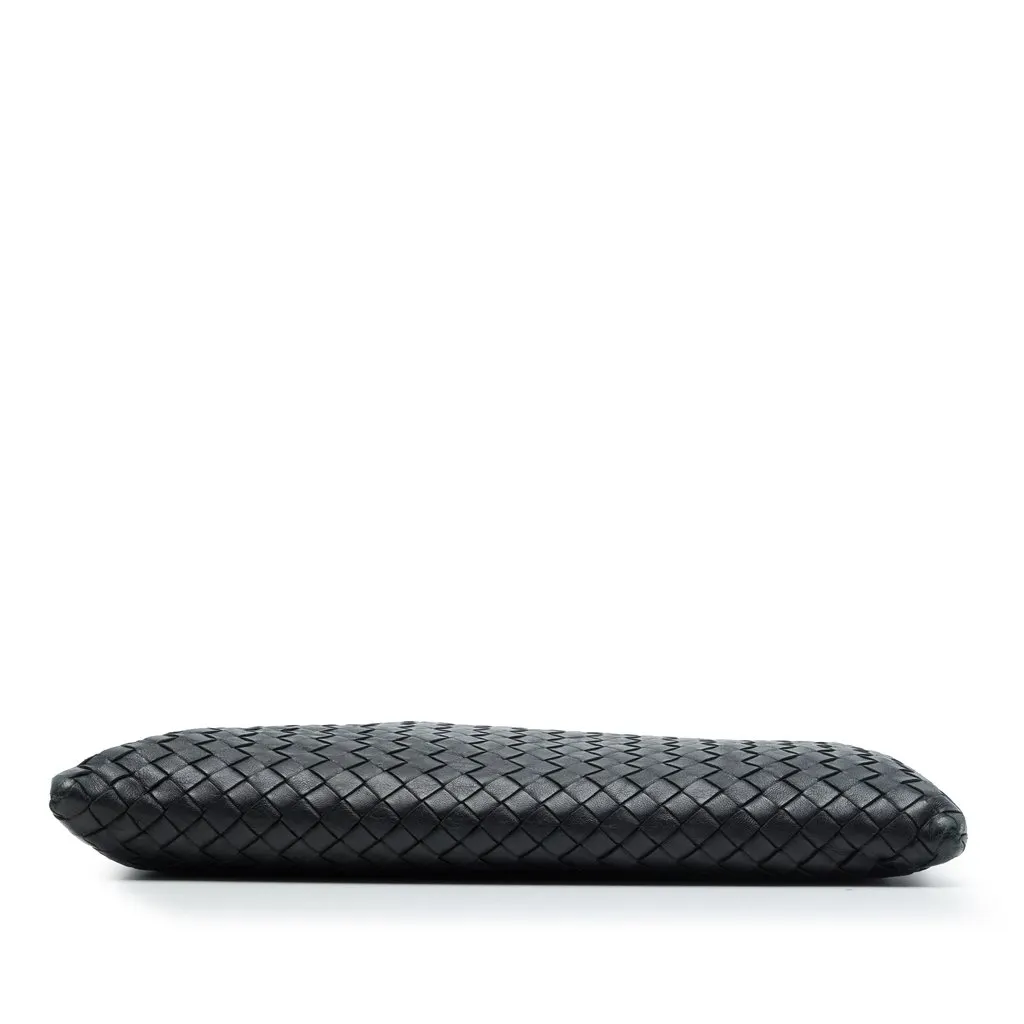 Bottega Veneta Nappa Intrecciato Clutch Black Leather Good - Inside View