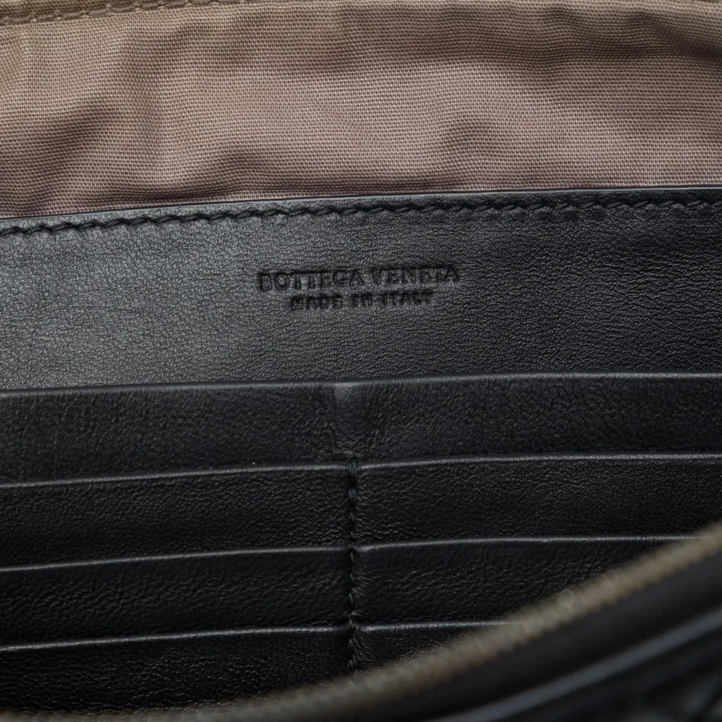 Bottega Veneta Nappa Intrecciato Clutch Black Leather Good - Box View