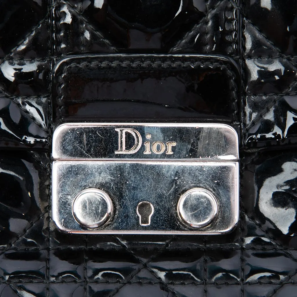 Dior Patent Cannage Miss Dior Promenade Crossbody Black Leather Very good - Box View