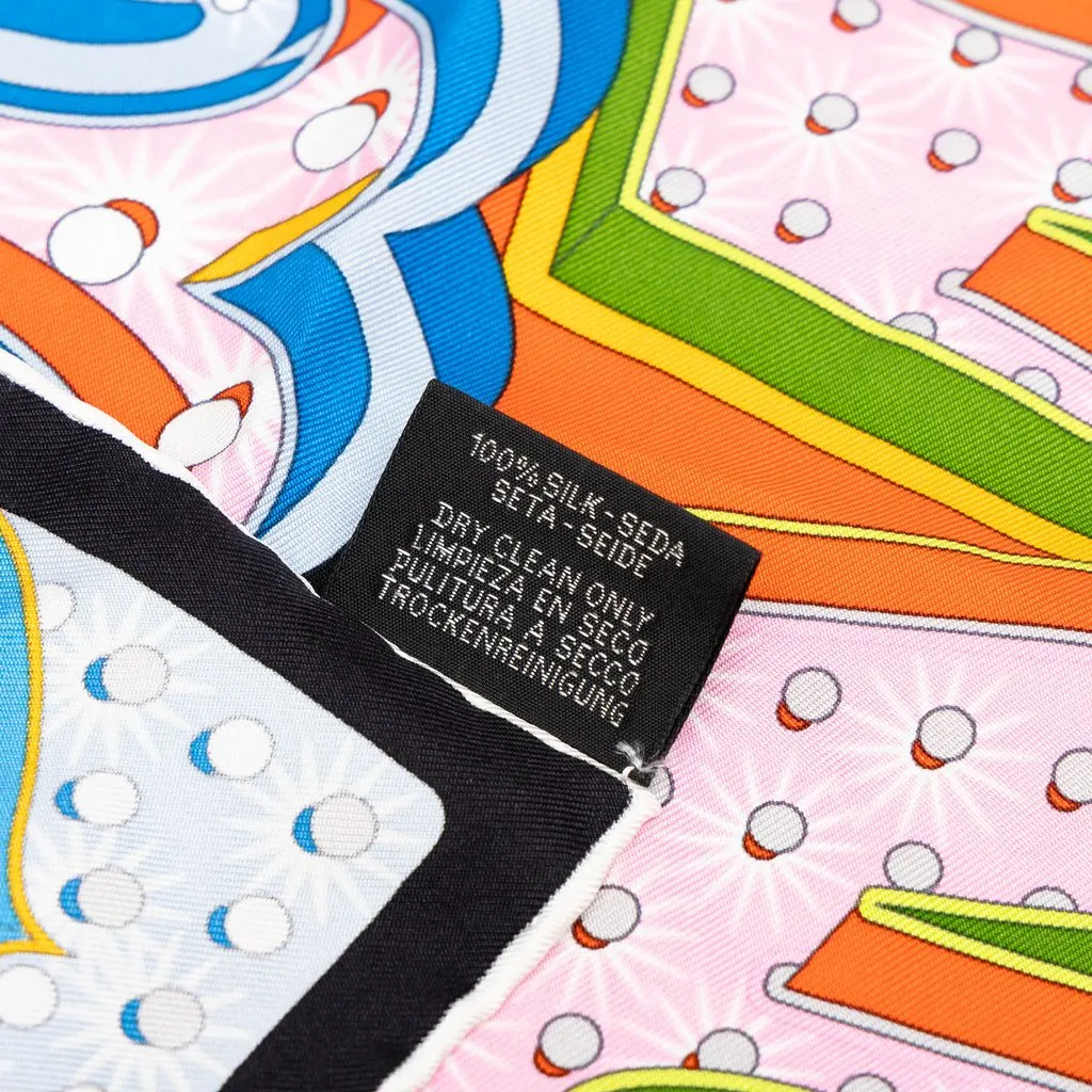 Hermès Electrique Silk Scarf 45 MultiColor Silk Never worn - Inside View