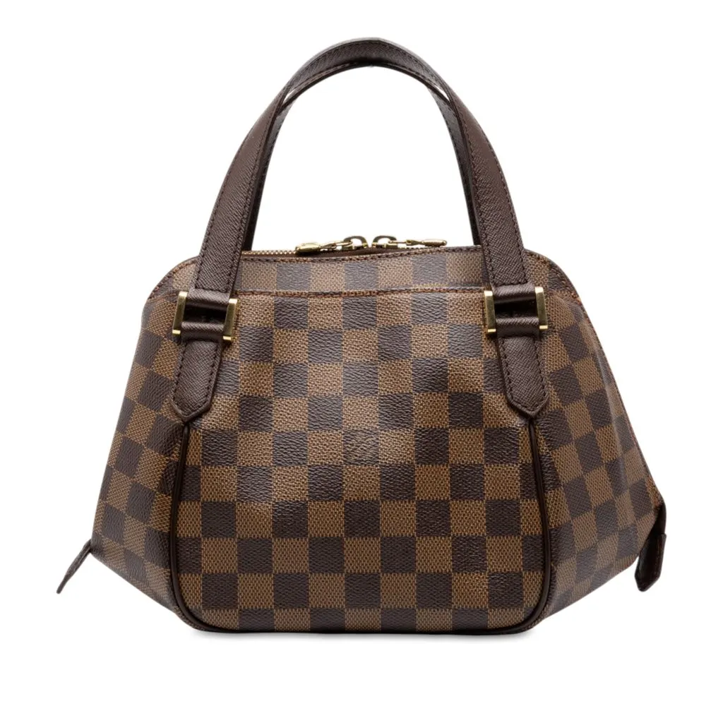 Louis Vuitton Damier Ebene Belem PM Brown Canvas Good - Front View