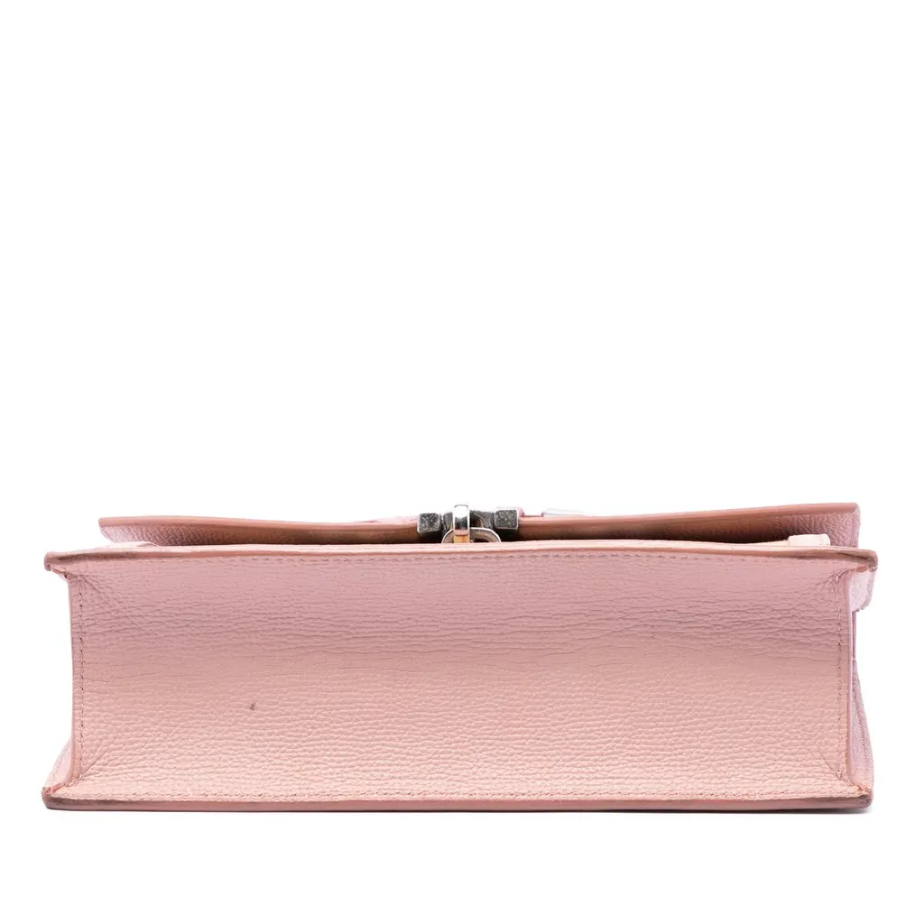 Burberry Small House Check Canvas Macken Crossbody Beige Good - Inside View