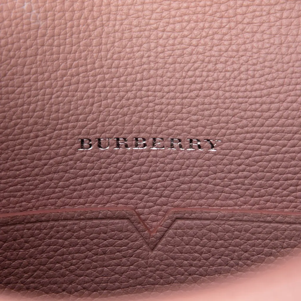 Burberry Small House Check Canvas Macken Crossbody Beige Good - Box View