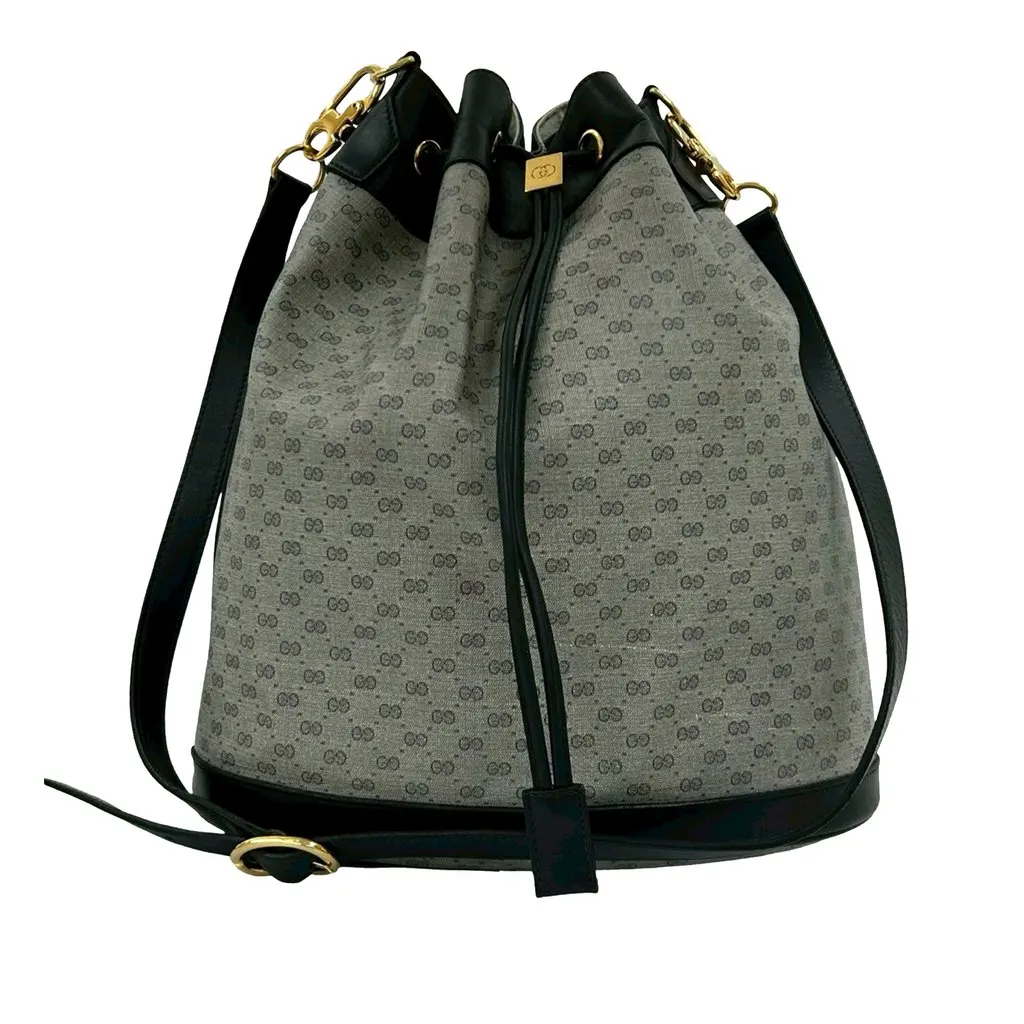 Gucci Micro GG Supreme Drawstring Bucket Bag