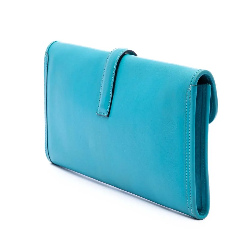 Hermès Swift Jige Elan 29 Blue Leather Very good - Back View