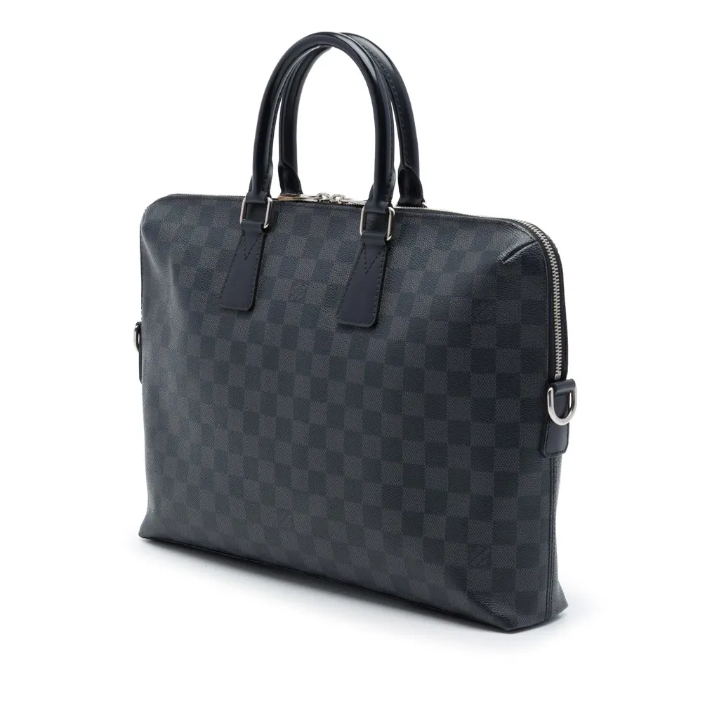 Louis Vuitton Damier Graphite Porte Documents Jour Black Canvas Very good - Back View
