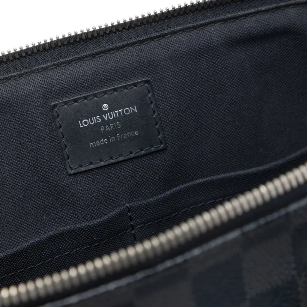 Louis Vuitton Damier Graphite Porte Documents Jour Black Canvas Very good - Box View