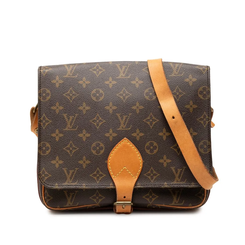 Louis Vuitton Monogram Cartouchiere GM Brown Very good - Front View