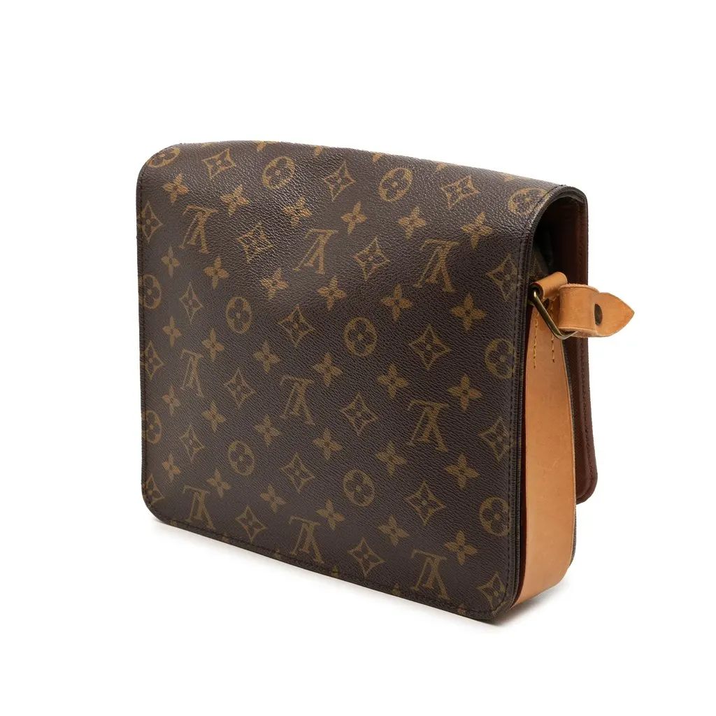 Louis Vuitton Monogram Cartouchiere GM Brown Very good - Back View