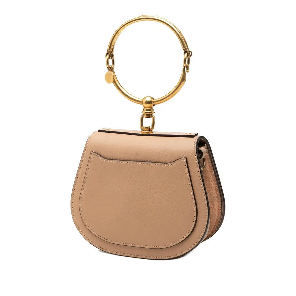 Chloé Small Leather Nile Bracelet Satchel Beige Leather Very good - Back View