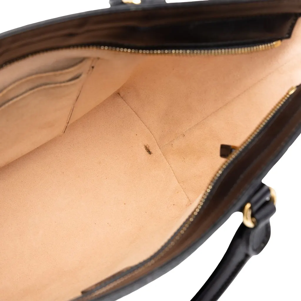 Gucci Small Guccissima Convertible Tote Black Leather Good - Box View