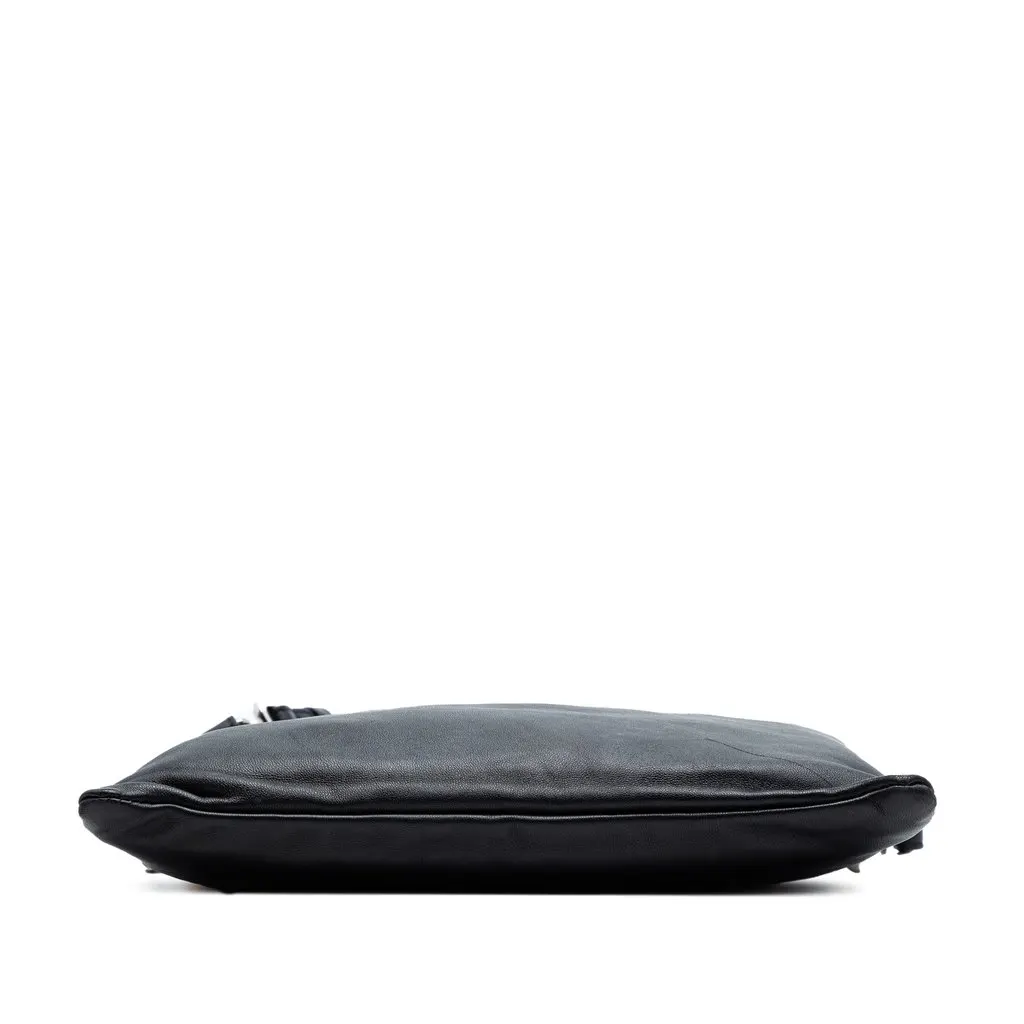 Fendi Leather Pack Pouch Bag Black Leather Very good - Inside View