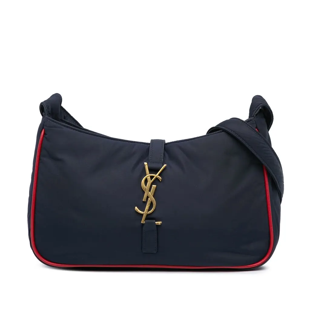 Saint Laurent Nylon Le 5 a 7 Blue Very good - Front View