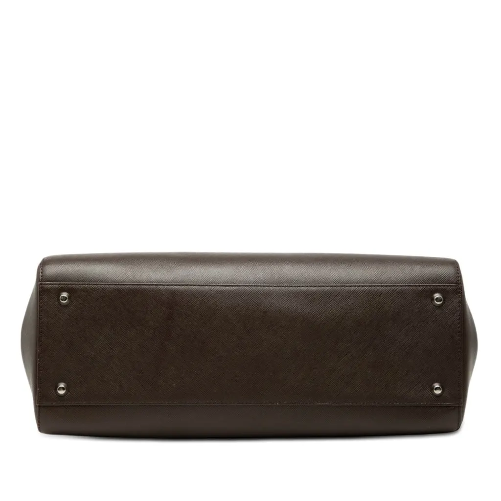 Burberry Leather Handbag Brown Leather Very good - Inside View