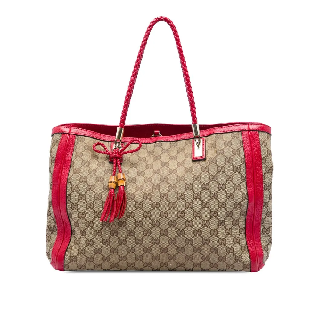 Gucci GG Canvas Bella Tote Beige Very good - Front View