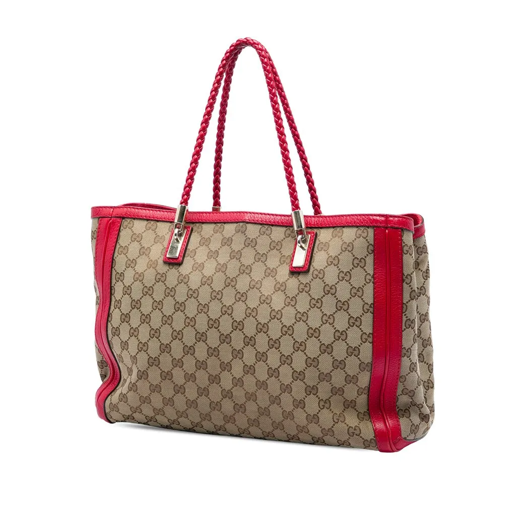 Gucci GG Canvas Bella Tote Beige Very good - Back View