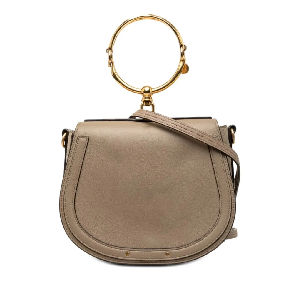Chloé Medium Leather Nile Bracelet Satchel Brown Leather Very good - Front View