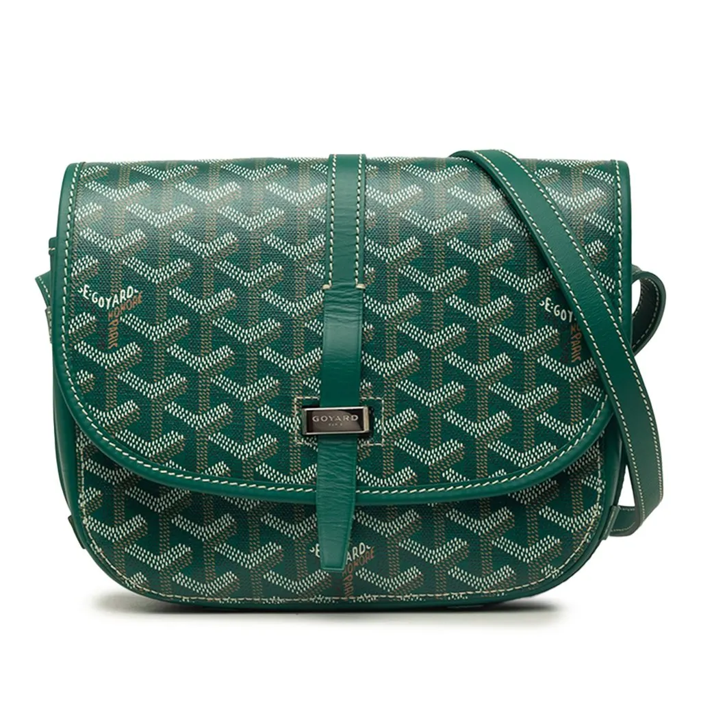Goyard Goyardine Belvedere PM Green Very good - Front View