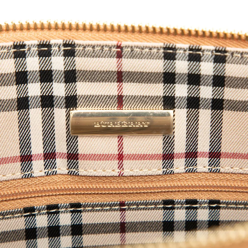Burberry Leather Shoulder Bag Beige Leather Very good - Box View