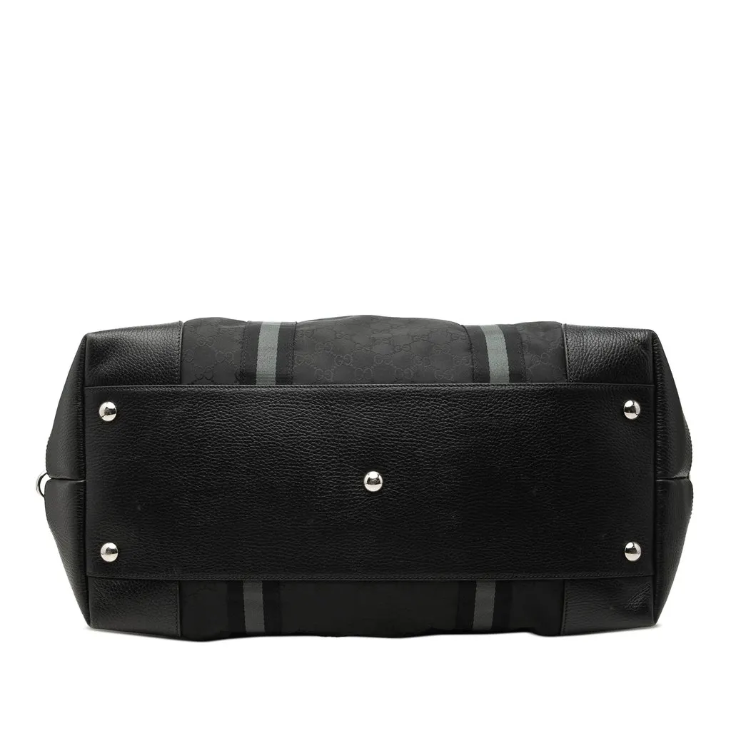 Gucci XL GG Nylon Web Duffle Bag Black Very good - Inside View