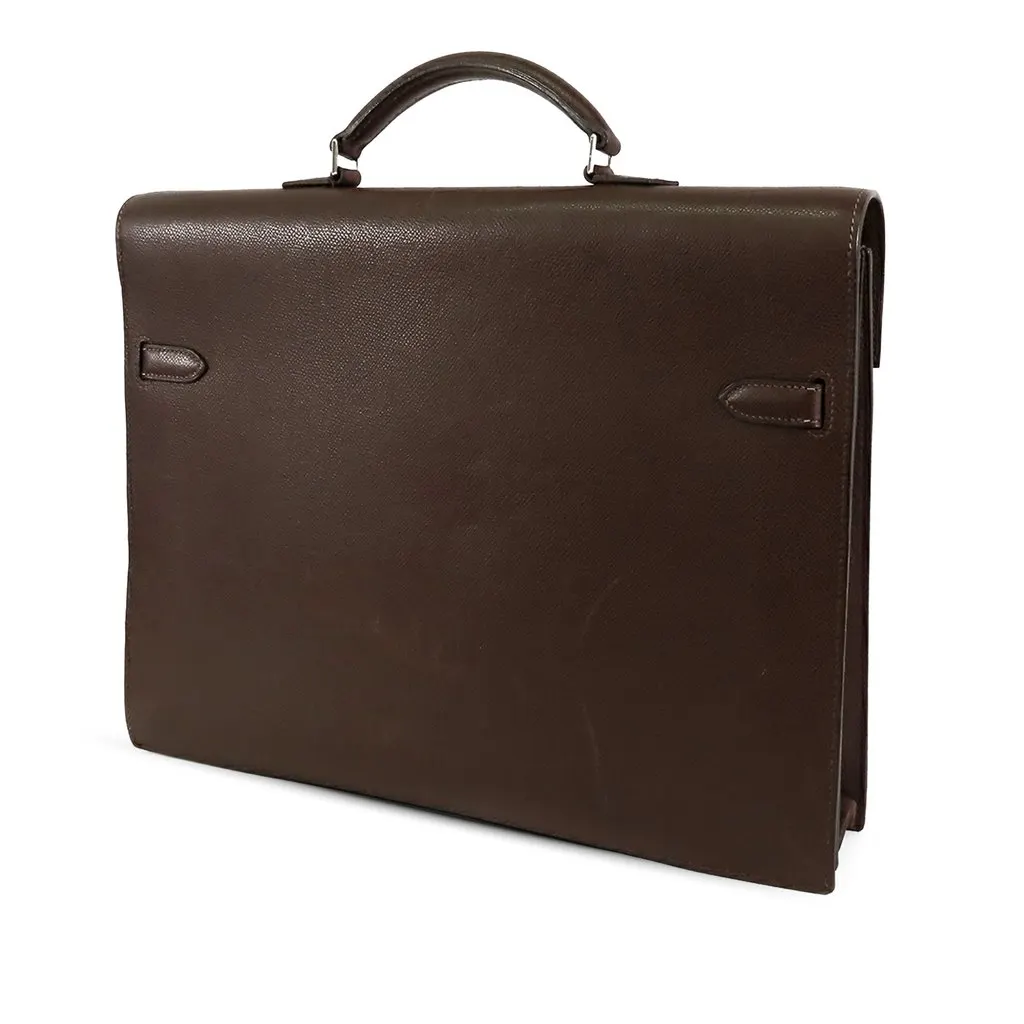 Hermès Epsom Kelly Depeches 38 Brown Leather Very good - Back View