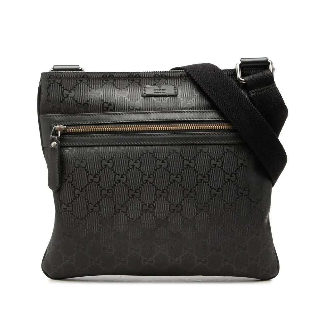 Gucci GG Imprime Crossbody Black Canvas Very good - Front View