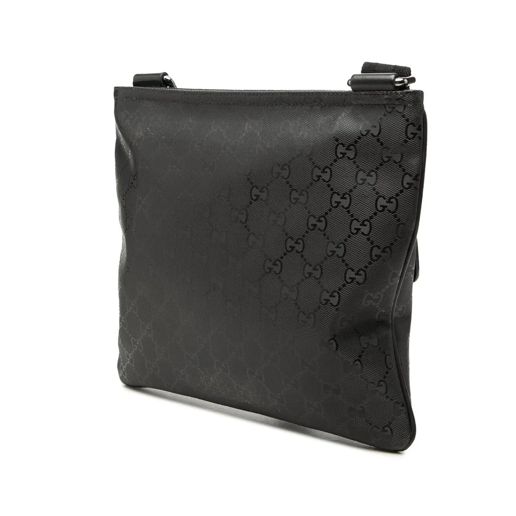 Gucci GG Imprime Crossbody Black Canvas Very good - Back View