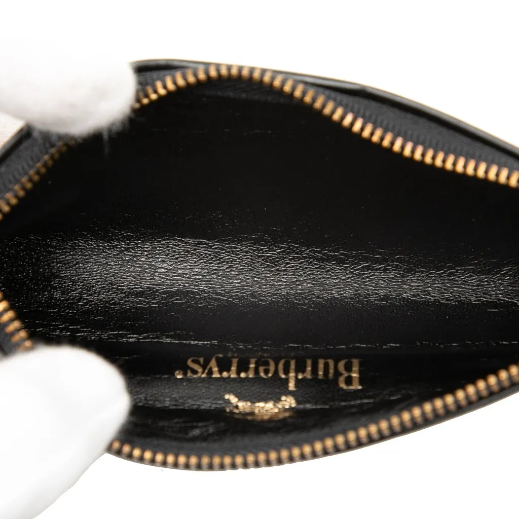 Burberry Haymarket Check Canvas Pencil Case Beige Very good - Model View