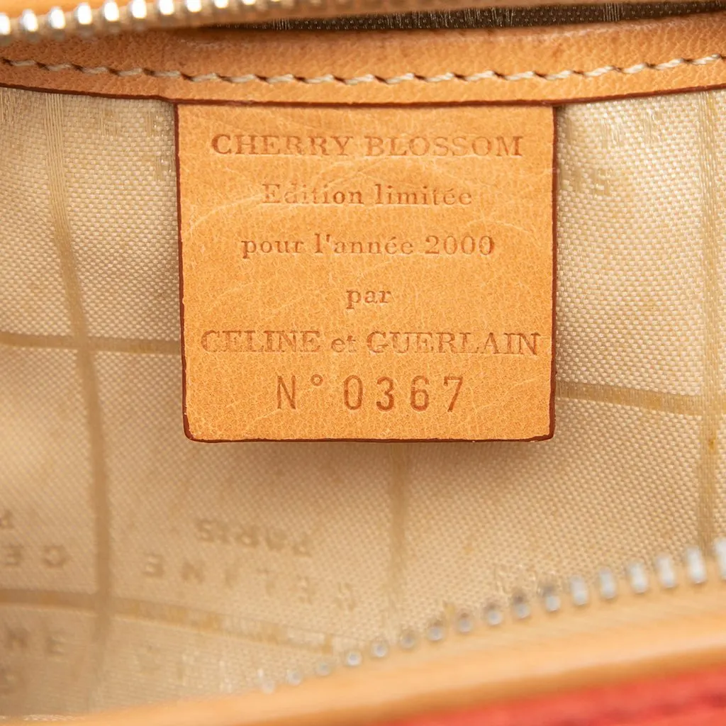 Celine C Macadam Suede Pouch Orange Leather Very good - Box View
