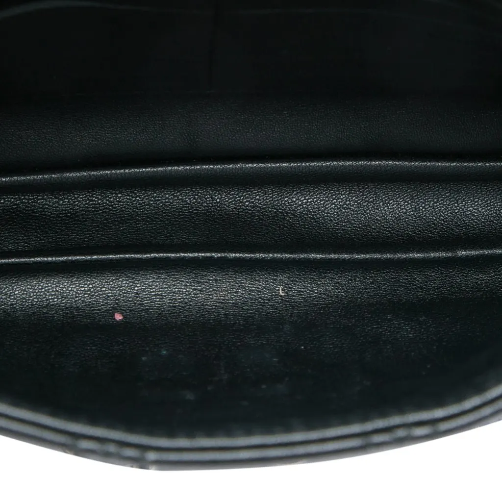 Dior Lambskin Cannage New Lock Pouch Black Leather Very good - Model View