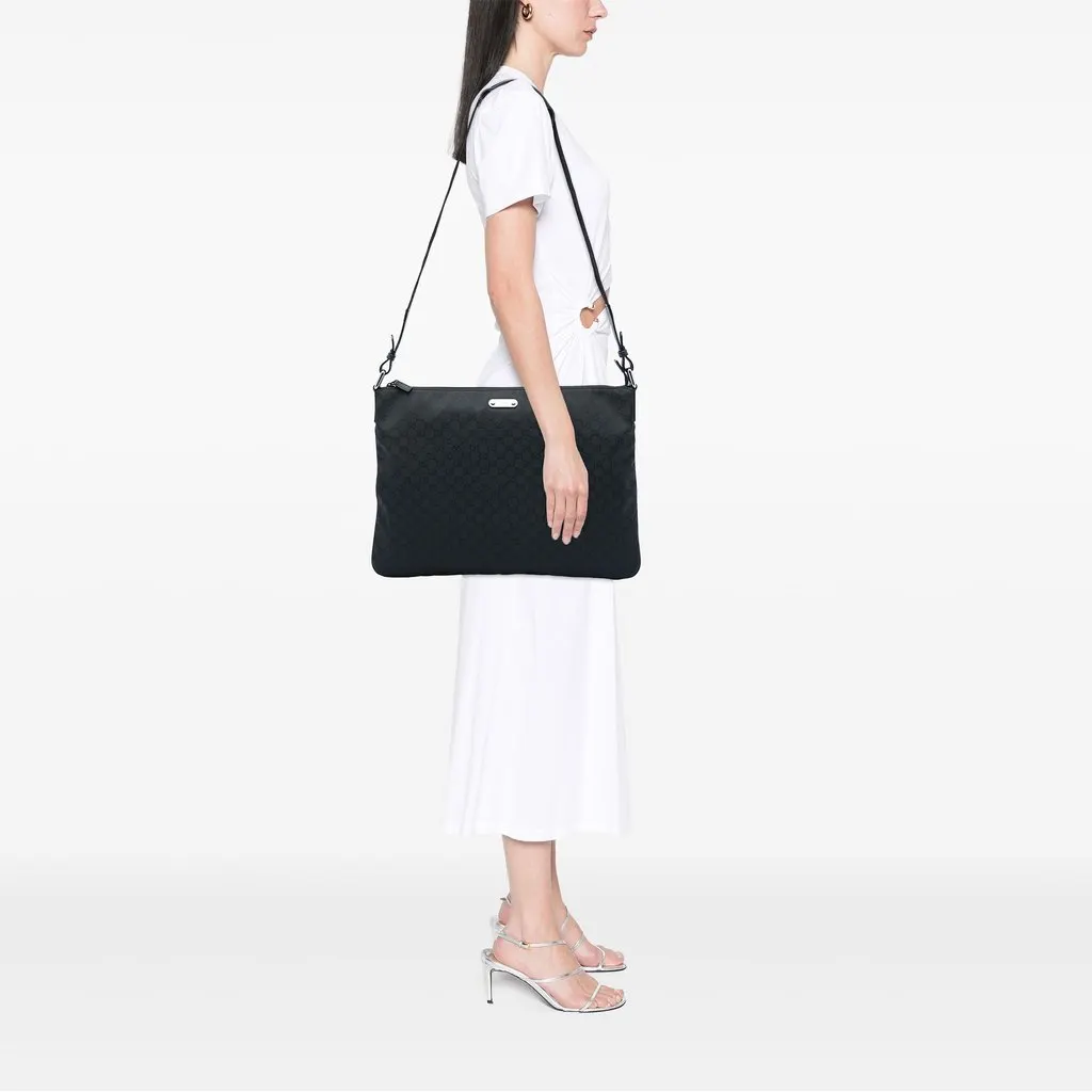 Gucci GG Nylon Crossbody Black Polyamide Very good - Box View