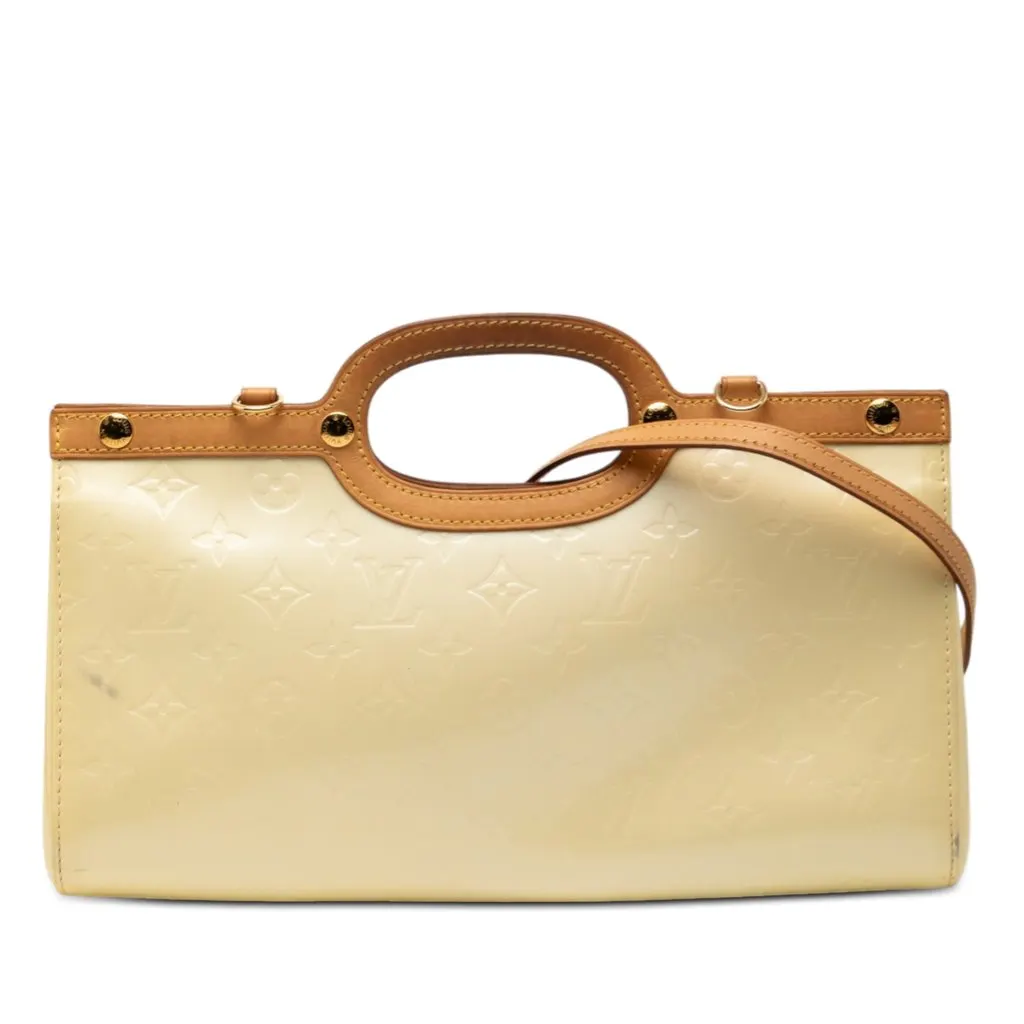 Louis Vuitton Monogram Vernis Roxbury Drive Yellow Leather Good - Front View