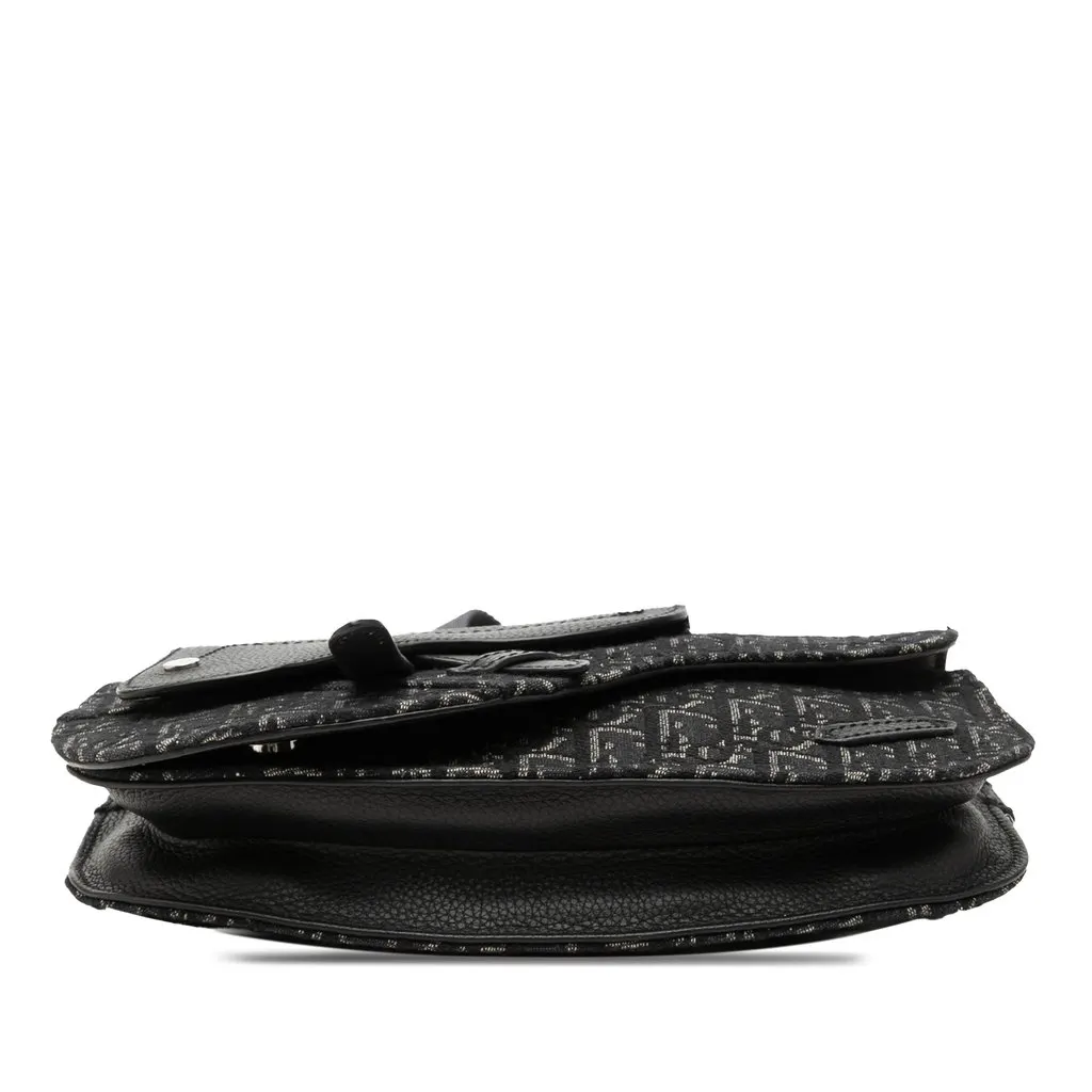 Dior Oblique Canvas Saddle Messenger Bag Black Very good - Inside View