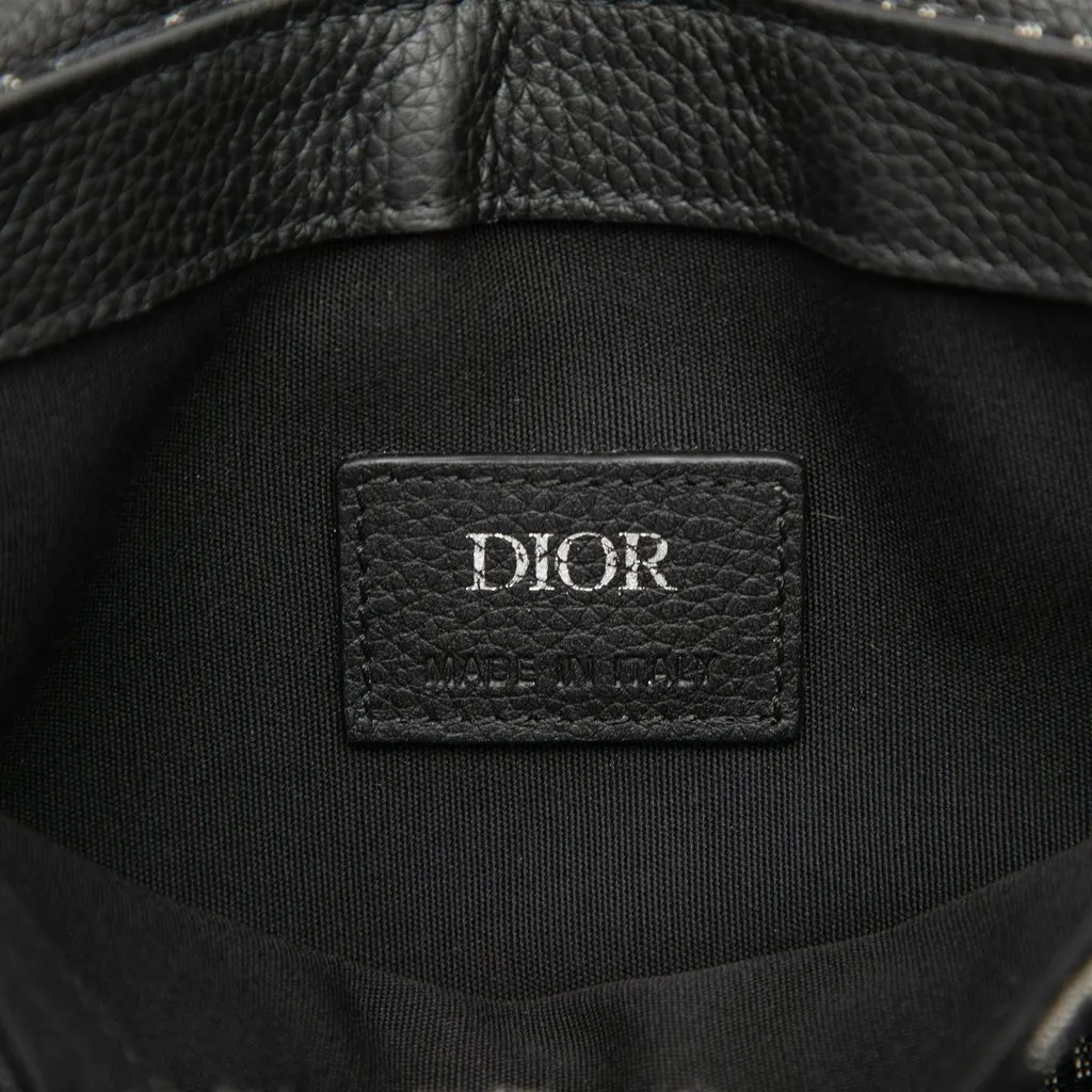 Dior Oblique Canvas Saddle Messenger Bag Black Very good - Box View