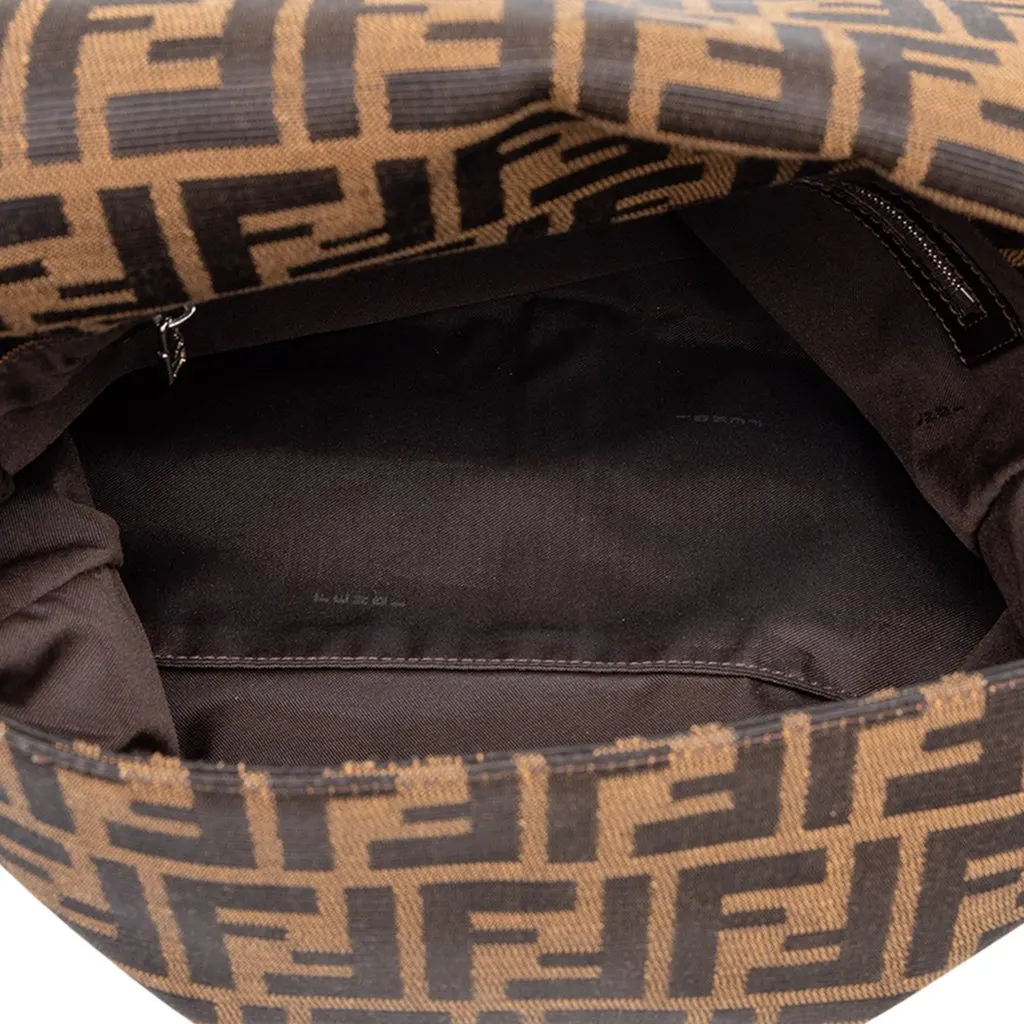 Fendi Zucca Canvas Mamma Forever Brown Canvas Good - Model View