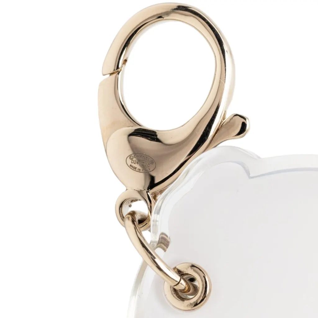 Chanel CC Resin Car Bag Charm Pink Plastic Very good - Inside View