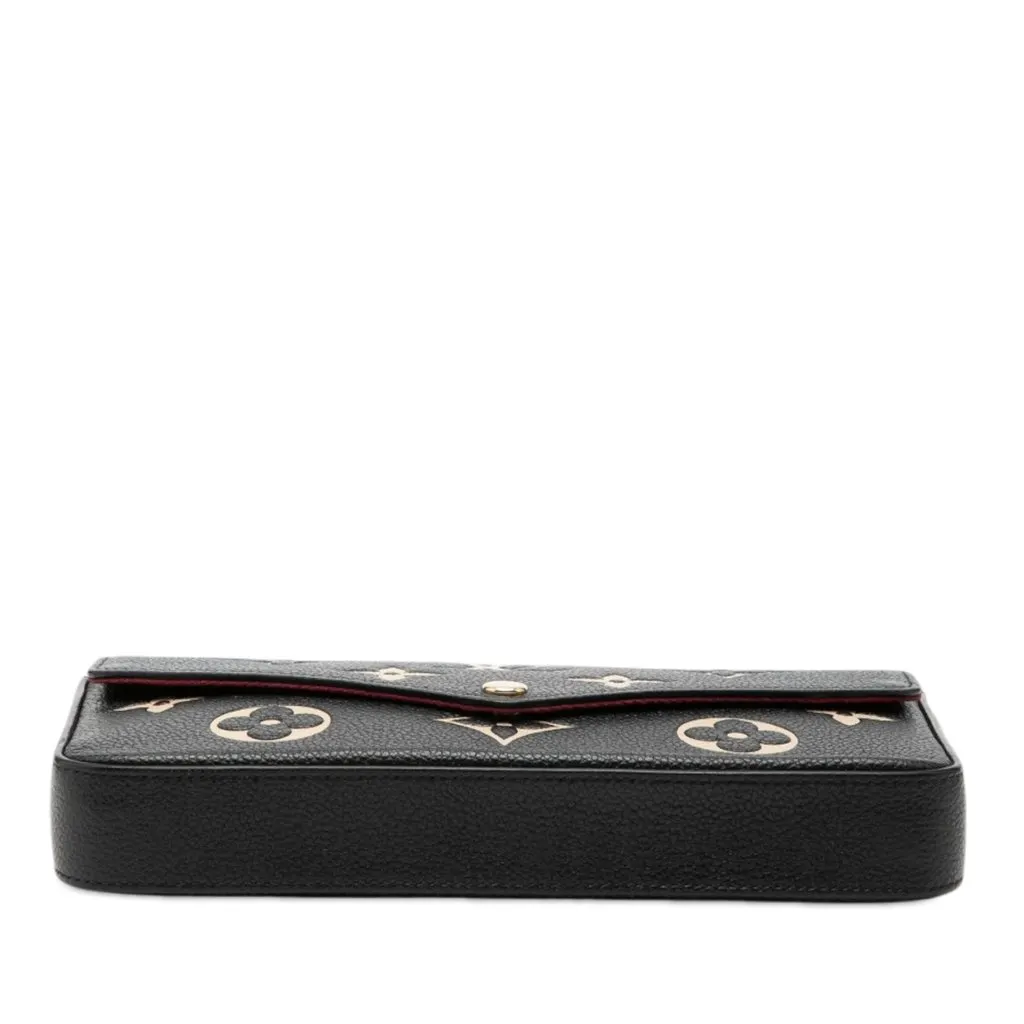 Louis Vuitton Bicolor Monogram Empreinte Pochette Felicie Black Leather Very good - Inside View