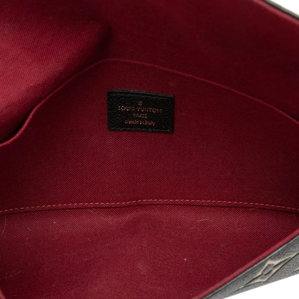 Louis Vuitton Bicolor Monogram Empreinte Pochette Felicie Black Leather Very good - Model View