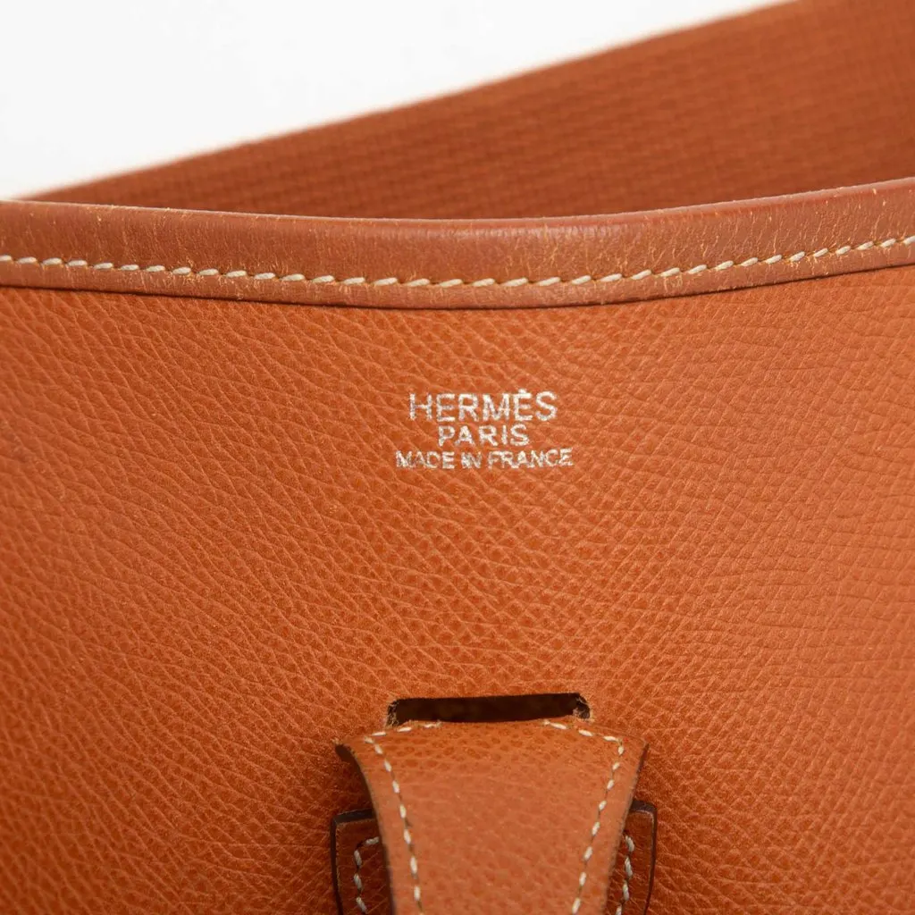 Hermès Clemence Evelyn II PM Brown Leather Very good - Box View