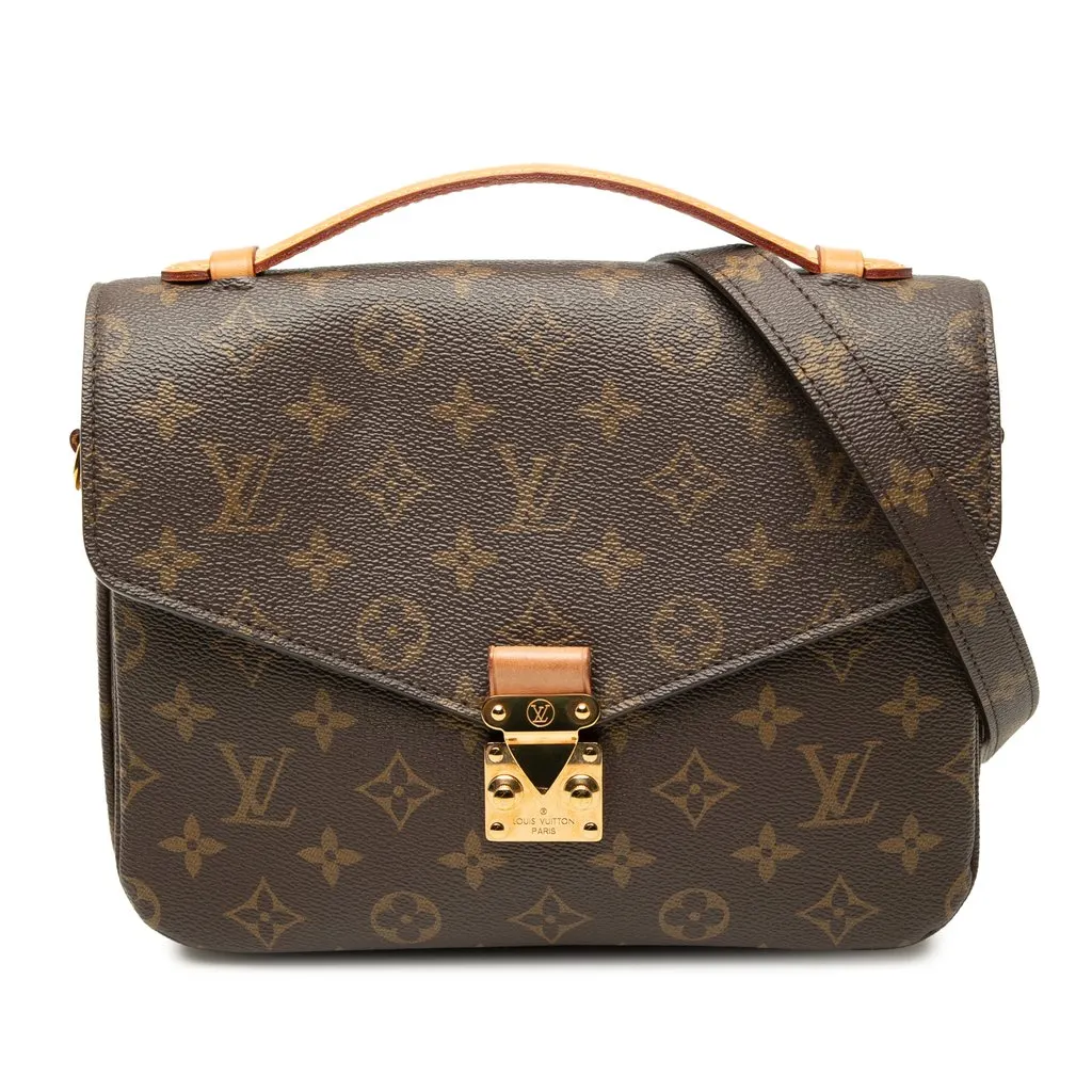 Louis Vuitton Monogram Pochette Metis Brown Canvas Very good - Front View