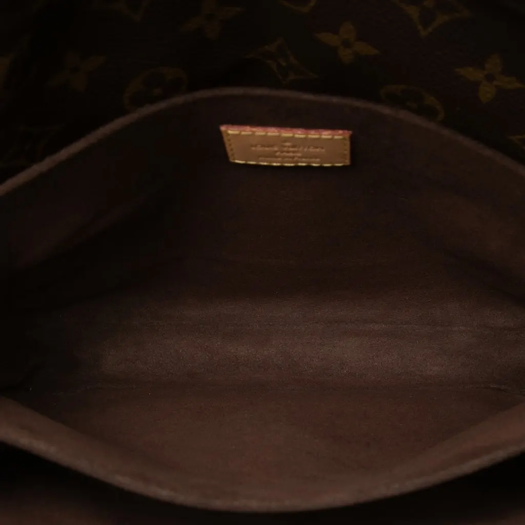 Louis Vuitton Monogram Pochette Metis Brown Canvas Very good - Model View