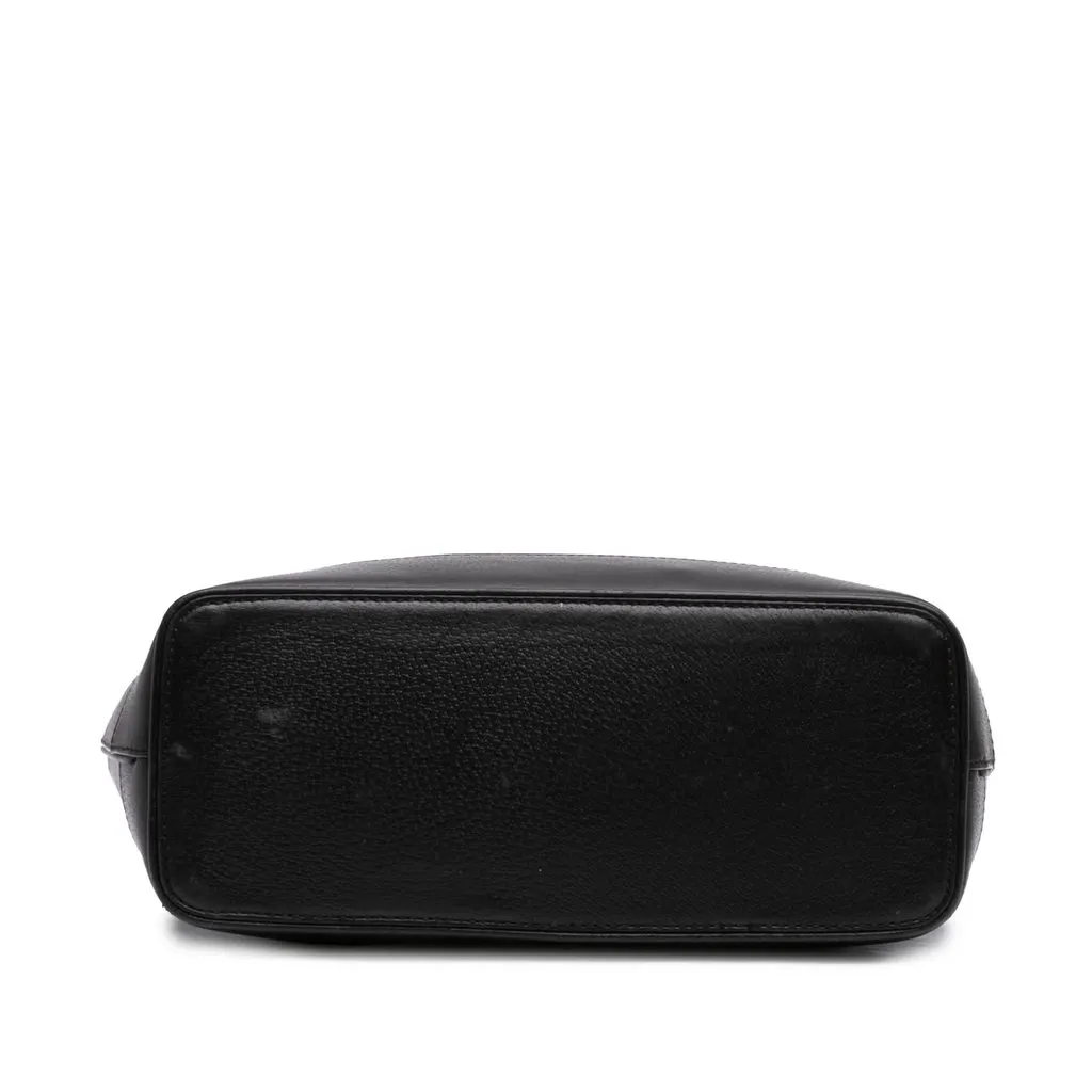 Gucci Small Calfskin Ophidia Tote Black Leather Good - Inside View