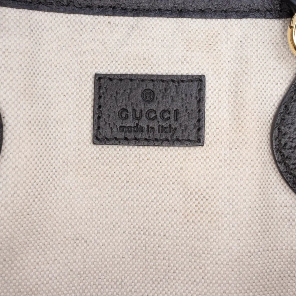 Gucci Small Calfskin Ophidia Tote Black Leather Good - Box View