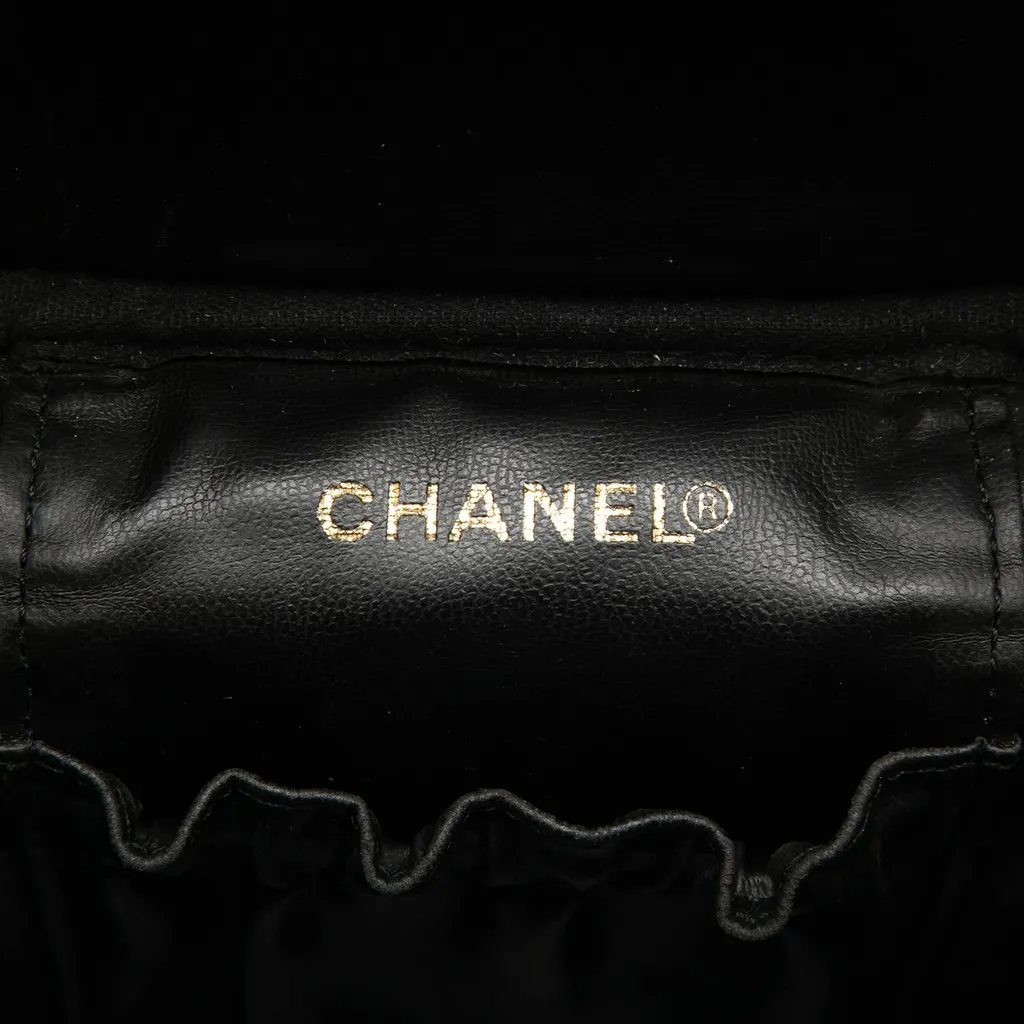 Chanel CC Caviar Vanity Case Black Leather Very good - Box View